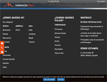 Tablet Screenshot of nomadatrek.com